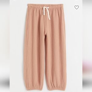 H&M kids Biege-pink double woven pants, Size 6